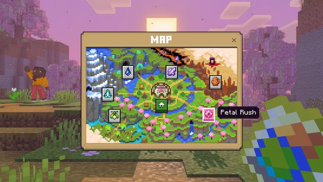 Screenshot of the Minecraft Bedrock Marketplace product Vibrant Adventures created by Minecraft.