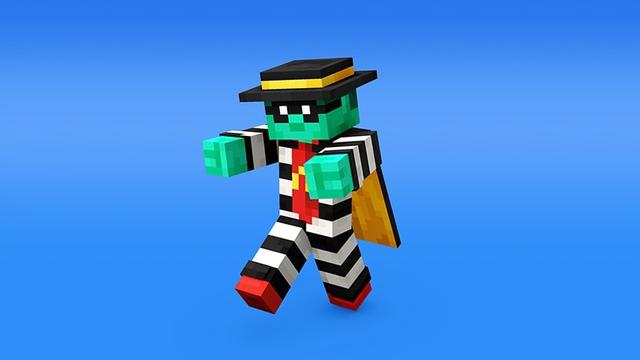 Thumbnail of the Minecraft Bedrock Marketplace product Zombie Hamburglar created by Minecraft.