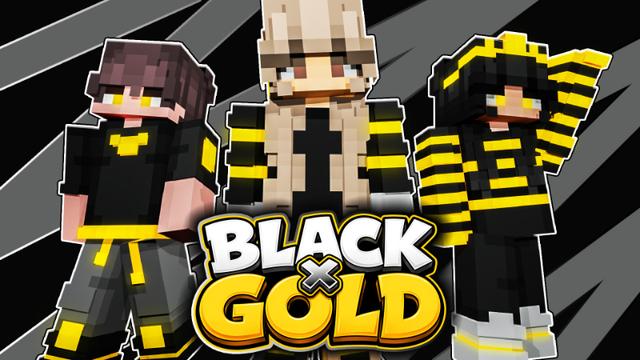 Thumbnail of the Minecraft Bedrock Marketplace product Black X Gold created by MineParty Studios.