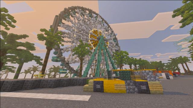 Screenshot of the Minecraft Bedrock Marketplace product Brightshore City created by MineParty Studios.