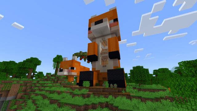 Screenshot of the Minecraft Bedrock Marketplace product Craftable Mob Houses created by MineParty Studios.