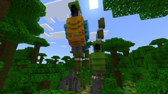 Screenshot of the Minecraft Bedrock Marketplace product Craftable Mob Houses created by MineParty Studios.