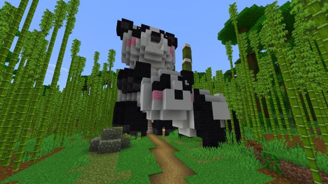 Screenshot of the Minecraft Bedrock Marketplace product Craftable Mob Houses created by MineParty Studios.