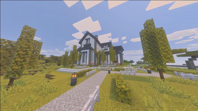 Screenshot of the Minecraft Bedrock Marketplace product Craftable Modern Bases Add-On created by MineParty Studios.