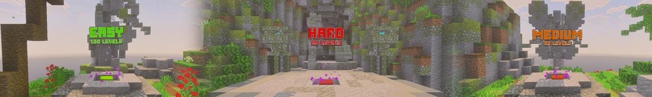 Panorama of the Minecraft Bedrock Marketplace product Find The Button created by MineParty Studios.