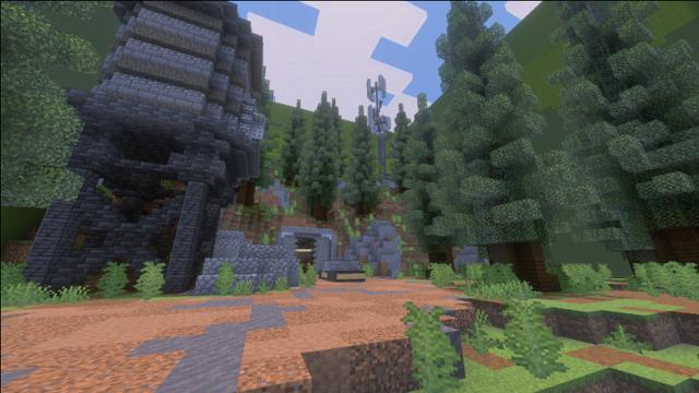 Screenshot of the Minecraft Bedrock Marketplace product Find The Button created by MineParty Studios.