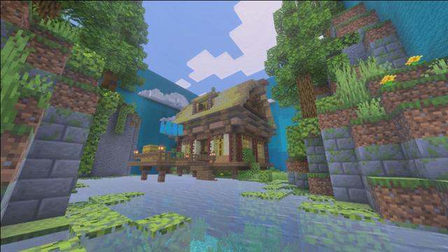 Screenshot of the Minecraft Bedrock Marketplace product Find The Button created by MineParty Studios.