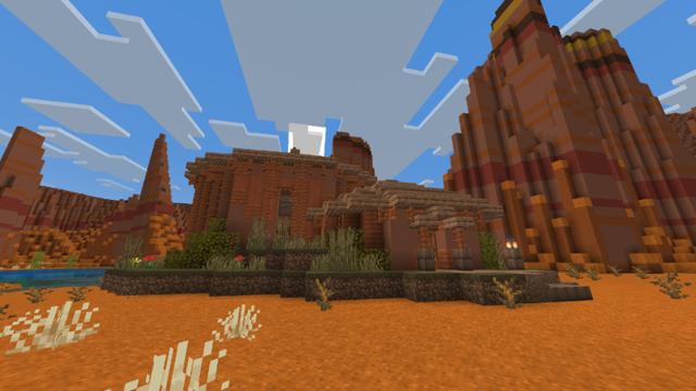 Screenshot of the Minecraft Bedrock Marketplace product Simple Craftable Bases Add-On created by MineParty Studios.