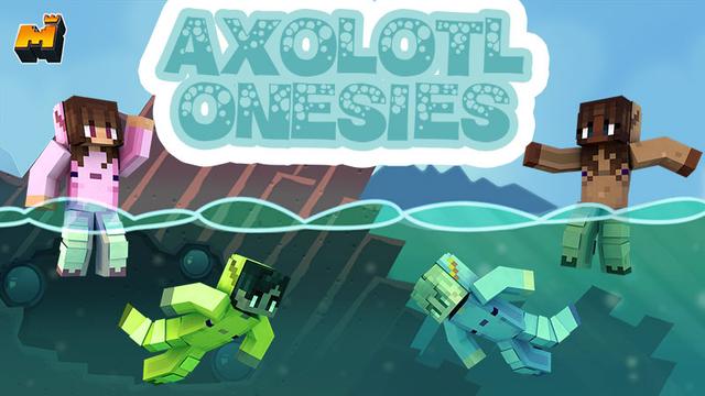 Thumbnail of the Minecraft Bedrock Marketplace product Axolotl Onesies created by Mineplex.