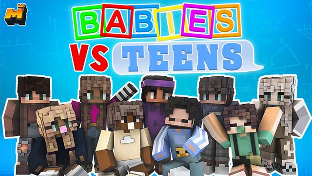 Thumbnail of the Minecraft Bedrock Marketplace product Babies vs Teens created by Mineplex.