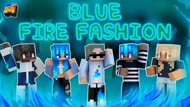 Thumbnail of the Minecraft Bedrock Marketplace product Blue Fire Fashion created by Mineplex.