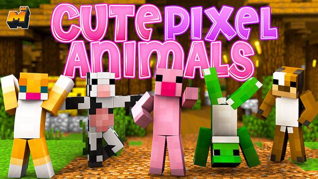 Thumbnail of the Minecraft Bedrock Marketplace product Cute Pixel Animals created by Mineplex.