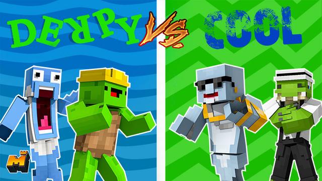 Thumbnail of the Minecraft Bedrock Marketplace product Derpy vs Cool: Animals created by Mineplex.