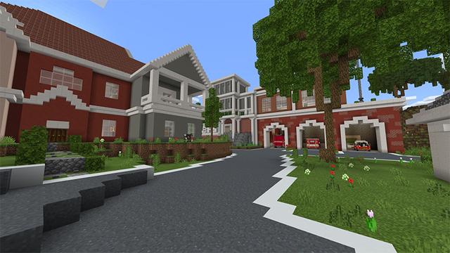 Screenshot of the Minecraft Bedrock Marketplace product Fire Station Roleplay created by Mineplex.