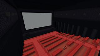 Screenshot of the Minecraft Bedrock Marketplace product Into the Movies created by Mineplex.