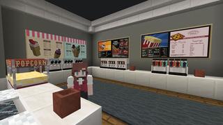 Screenshot of the Minecraft Bedrock Marketplace product Into the Movies created by Mineplex.
