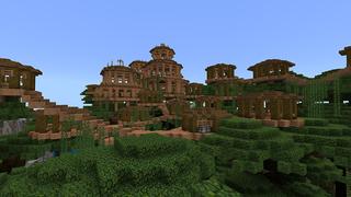 Screenshot of the Minecraft Bedrock Marketplace product Jungle Parkour created by Mineplex.