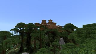 Screenshot of the Minecraft Bedrock Marketplace product Jungle Parkour created by Mineplex.
