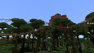 Screenshot of the Minecraft Bedrock Marketplace product Jungle Parkour created by Mineplex.
