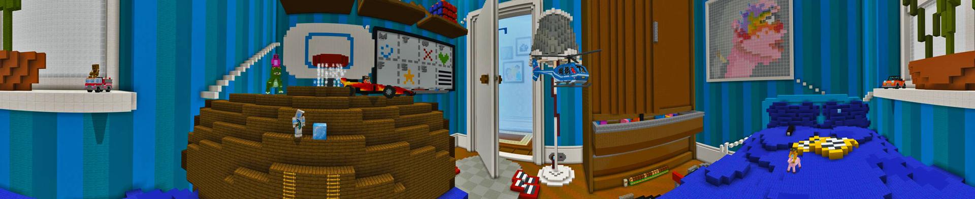 Panorama of the Minecraft Bedrock Marketplace product Life of Toys created by Mineplex.