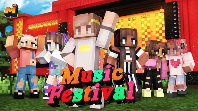 Thumbnail of the Minecraft Bedrock Marketplace product Music Festival created by Mineplex.