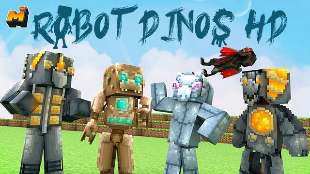Thumbnail of the Minecraft Bedrock Marketplace product Robot Dinos HD created by Mineplex.