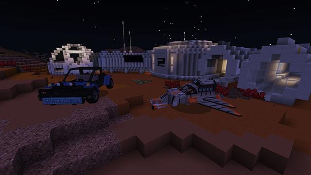 Screenshot of the Minecraft Bedrock Marketplace product Exploradores del espacio created by Mineplex.
