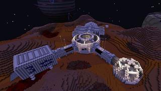 Screenshot of the Minecraft Bedrock Marketplace product Space Explorers created by Mineplex.