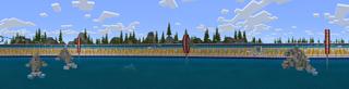 Panorama of the Minecraft Bedrock Marketplace product Zoo Parkour created by Mineplex.