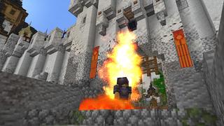 Screenshot of the Minecraft Bedrock Marketplace product CASTLE SIEGE created by Minty.