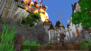 Screenshot of the Minecraft Bedrock Marketplace product CASTLE SIEGE created by Minty.