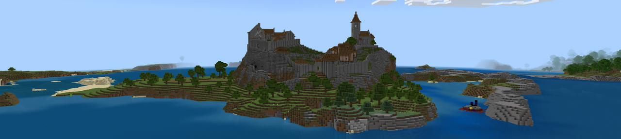 Panorama of the Minecraft Bedrock Marketplace product CASTLE 3 created by Minty.