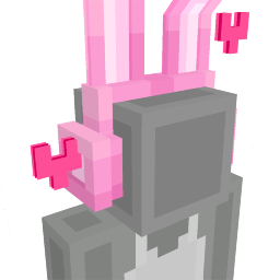 Thumbnail of the Minecraft Bedrock Marketplace product Cute Pink Bunny Headset created by Minty.