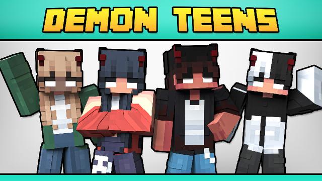 Thumbnail of the Minecraft Bedrock Marketplace product DEMON TEENS created by Minty.