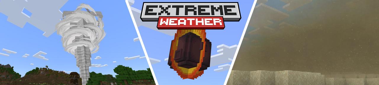 Panorama of the Minecraft Bedrock Marketplace product EXTREME WEATHER created by Minty.