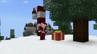 Screenshot of the Minecraft Bedrock Marketplace product Festive One Block created by Minty.