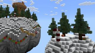 Screenshot of the Minecraft Bedrock Marketplace product Festive One Block created by Minty.