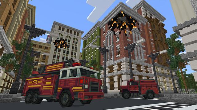 Screenshot of the Minecraft Bedrock Marketplace product FIRE STATION created by Minty.