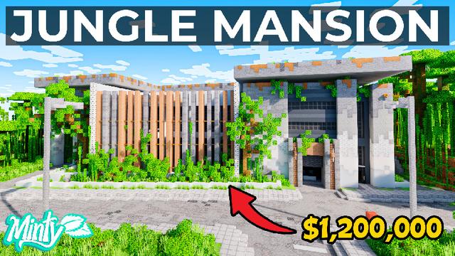 Thumbnail of the Minecraft Bedrock Marketplace product JUNGLE MANSION created by Minty.
