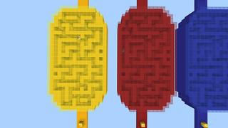 Screenshot of the Minecraft Bedrock Marketplace product Lucky Block Race created by Minty.