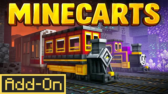 Thumbnail of the Minecraft Bedrock Marketplace product Minecarts created by Novasoft.