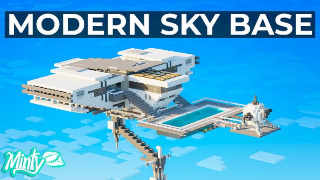 Thumbnail of the Minecraft Bedrock Marketplace product Modern Sky Base! created by Minty.