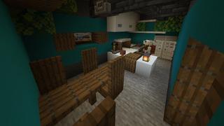 Screenshot of the Minecraft Bedrock Marketplace product Neighbourhood Bunkers created by Minty.