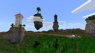 Screenshot of the Minecraft Bedrock Marketplace product ONE BLOCK BUT ON A SEED created by Minty.