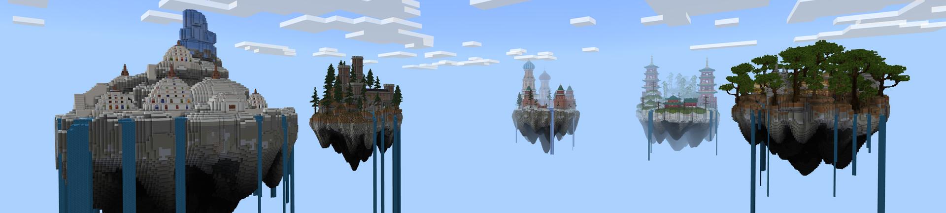Panorama of the Minecraft Bedrock Marketplace product One Block created by Minty.
