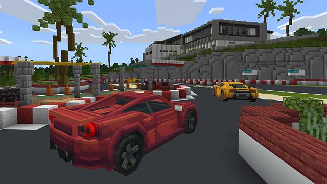 Screenshot of the Minecraft Bedrock Marketplace product RACE TRACK MANSION created by Minty.
