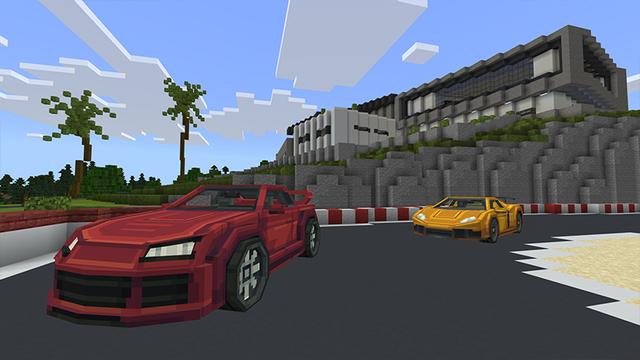Screenshot of the Minecraft Bedrock Marketplace product RACE TRACK MANSION created by Minty.
