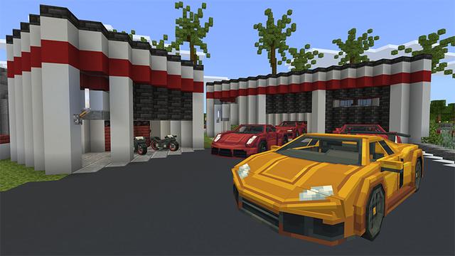 Screenshot of the Minecraft Bedrock Marketplace product RACE TRACK MANSION created by Minty.