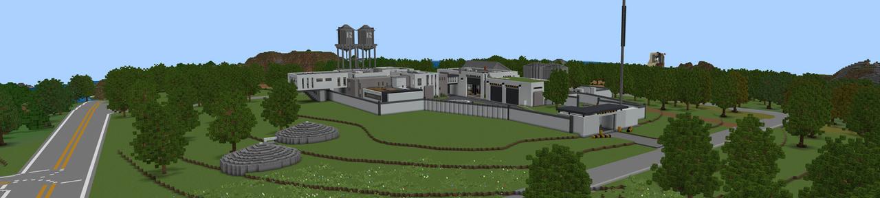 Panorama of the Minecraft Bedrock Marketplace product SECRET BASE created by Minty.