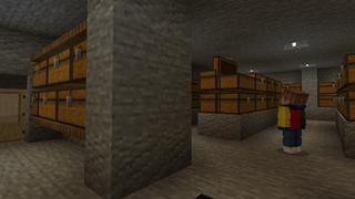 Screenshot of the Minecraft Bedrock Marketplace product SECRET BASE created by Minty.